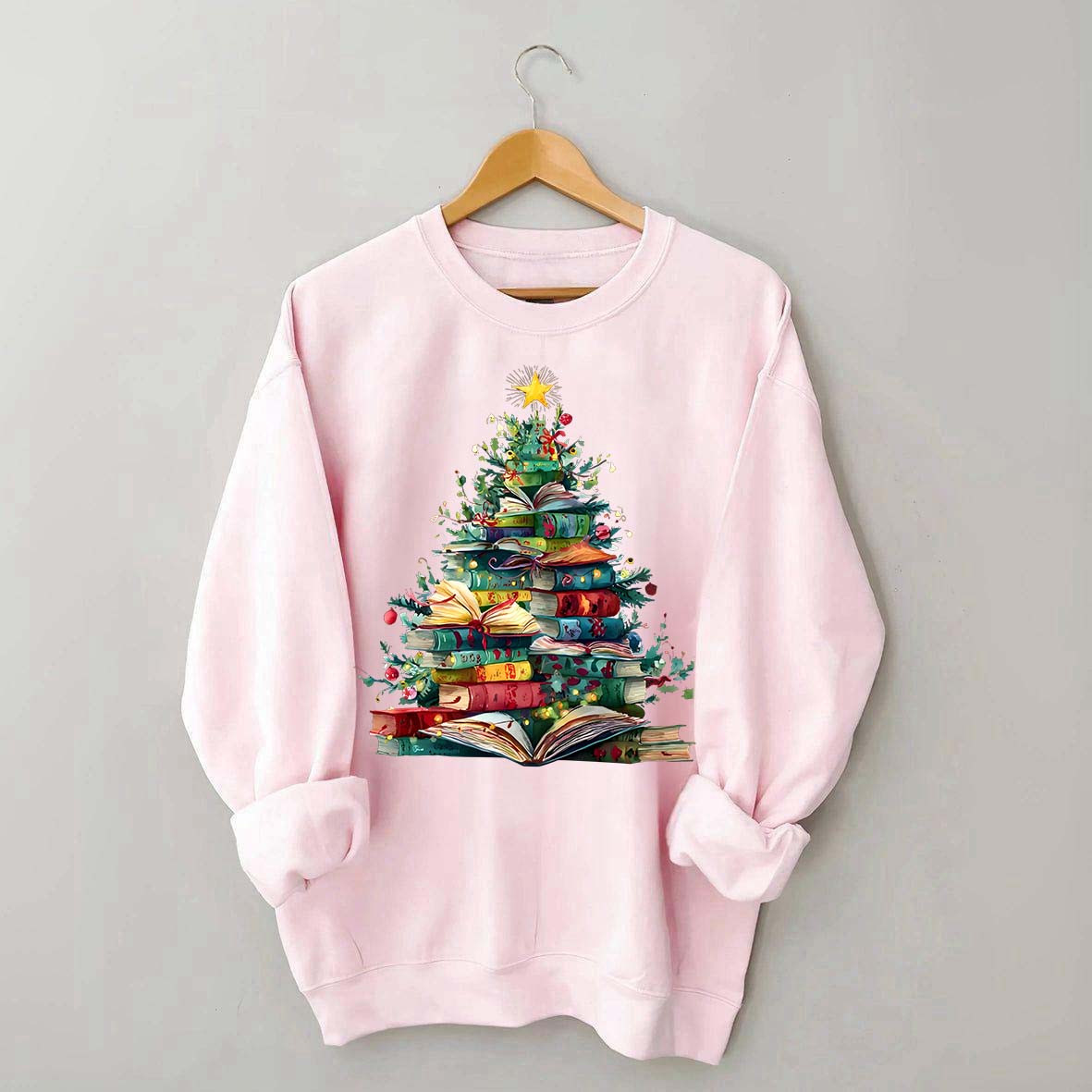 Christmas Book Tree Xmas Lover Sweatshirt