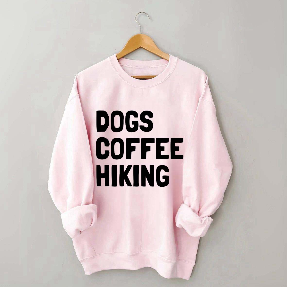 Dogs Coffee Hiking Sweatshirt