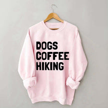 Dogs Coffee Hiking Sweatshirt