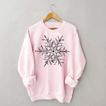 Minimalist Vintage Snowflake Sweatshirt