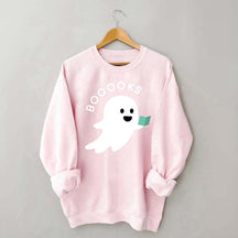 Ghost Books Reader Booooks Cute Sweatshirt