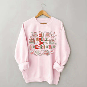 All Booked For Christmas Library Sweatshirt
