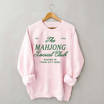 Personalized Mahjong Social Club Sweatshirt