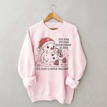 Funny Christmas Mental Health Sweatshirt