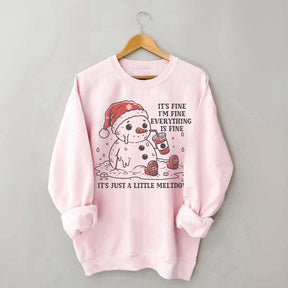 Funny Christmas Mental Health Sweatshirt
