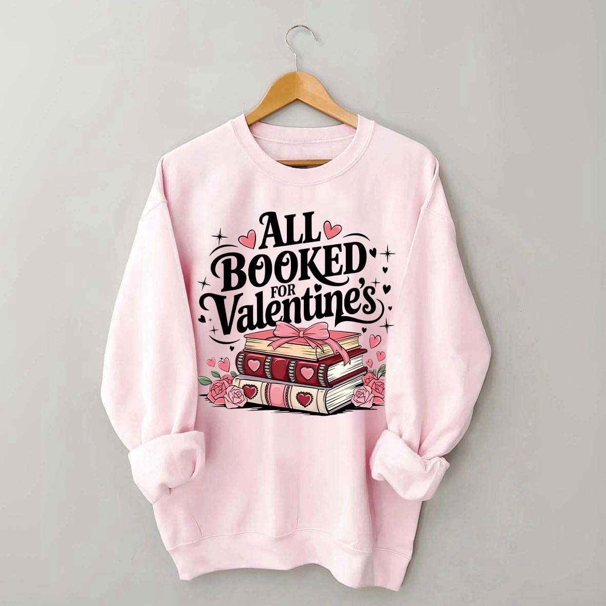 Book Lover Valentine Sweatshirt