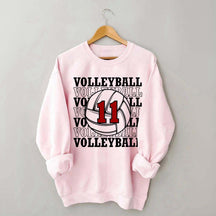 Custom Volleyball Number Team Sweatshirt