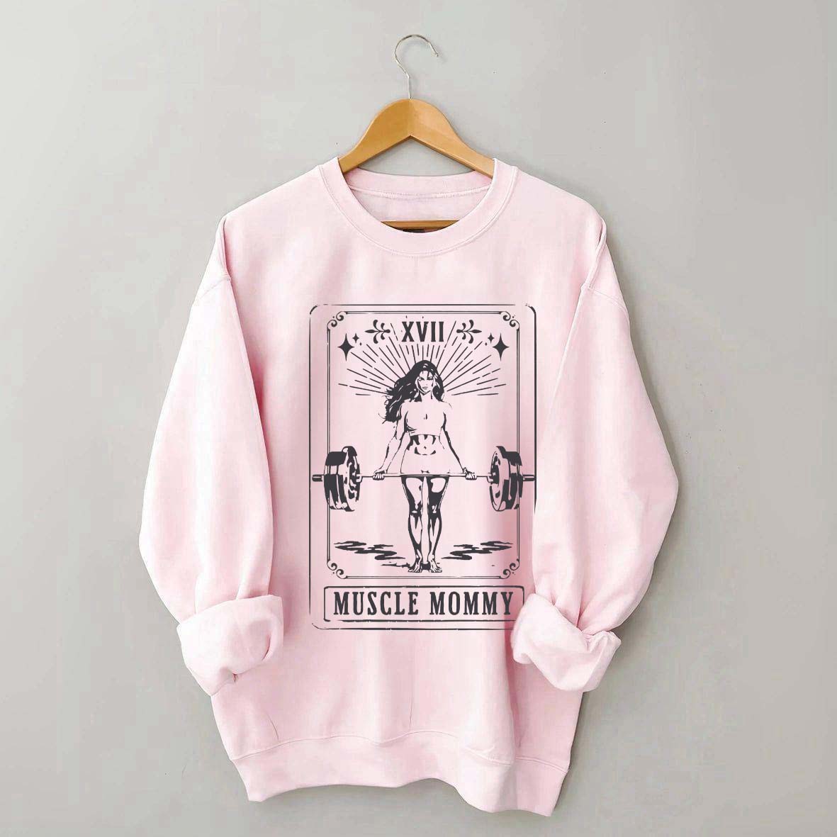 Tarot Card Muscle Mommy Pump Cover Gym Sweatshirt