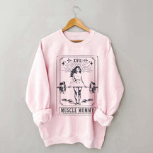 Tarot Card Muscle Mommy Pump Cover Gym Sweatshirt