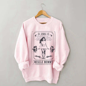 Tarot Card Muscle Mommy Pump Cover Gym Sweatshirt