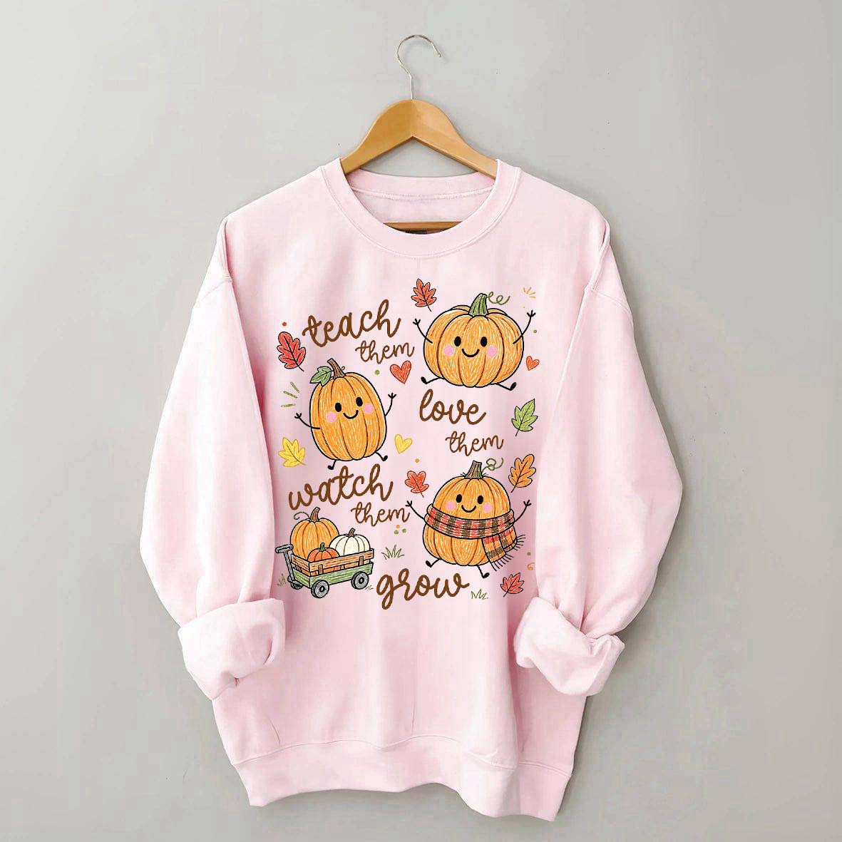 Teach Them Pumpkins Cute Sweatshirt