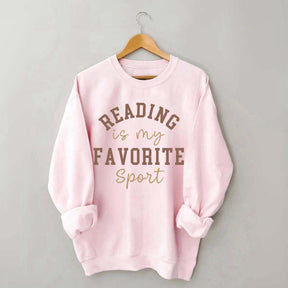 Reading Is my Favorite Sport Funny Sweatshirt