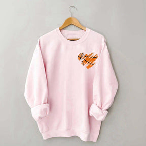 Retro Heart Basketball Mama Sweatshirt