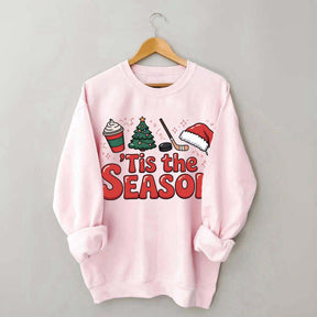Christmas Tis The Season Hockey Sweatshirt