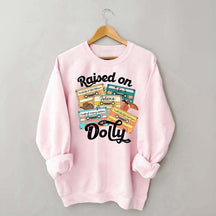 Raised On Dolly Retro Cassette Music Sweatshirt