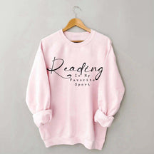 Vintage Reading Is My Favorite Sport Sweatshirt