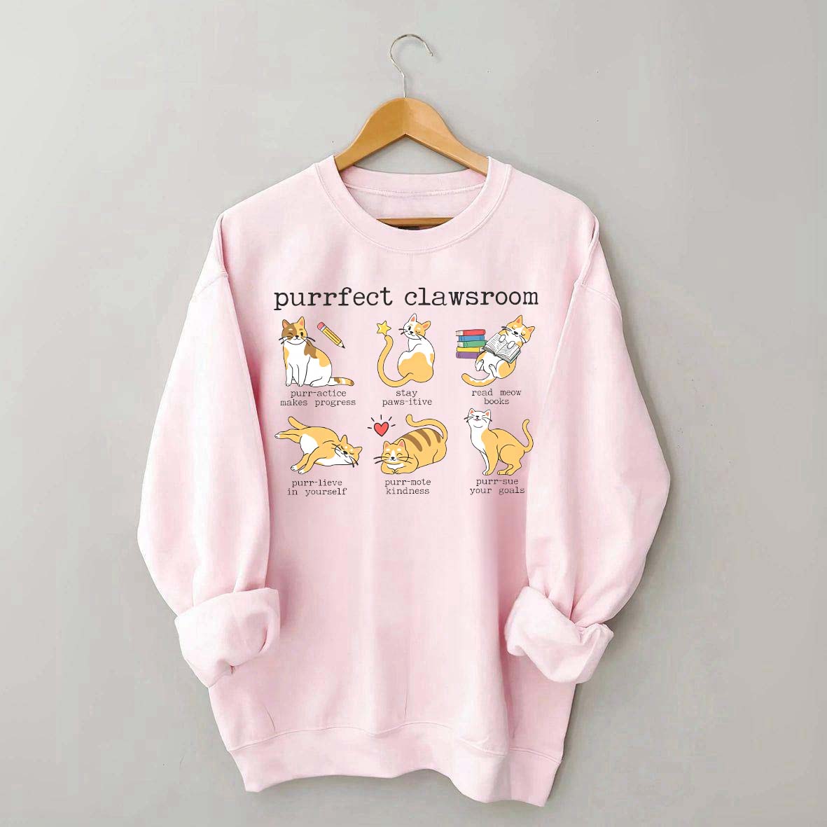 Teacher Puns Cat Lover Sweatshirt
