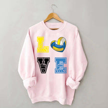 Heart I Love Volleyball Sweatshirt