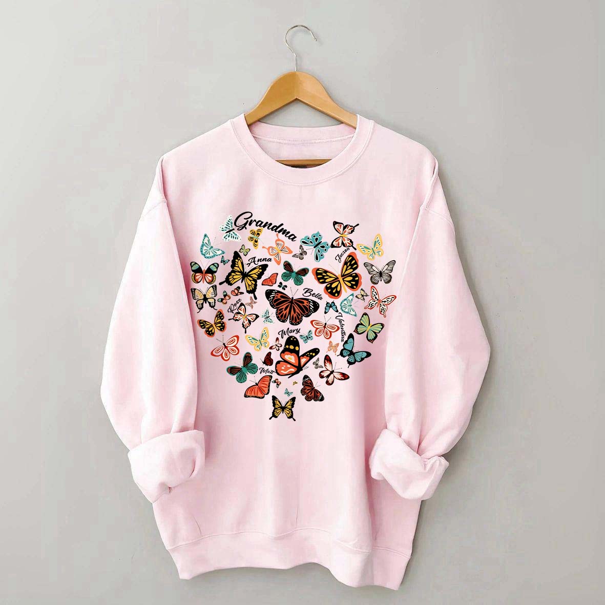 Leopard Heart Butterfly Sweatshirt