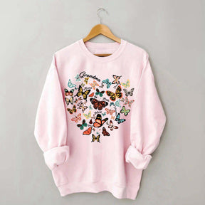 Leopard Heart Butterfly Sweatshirt