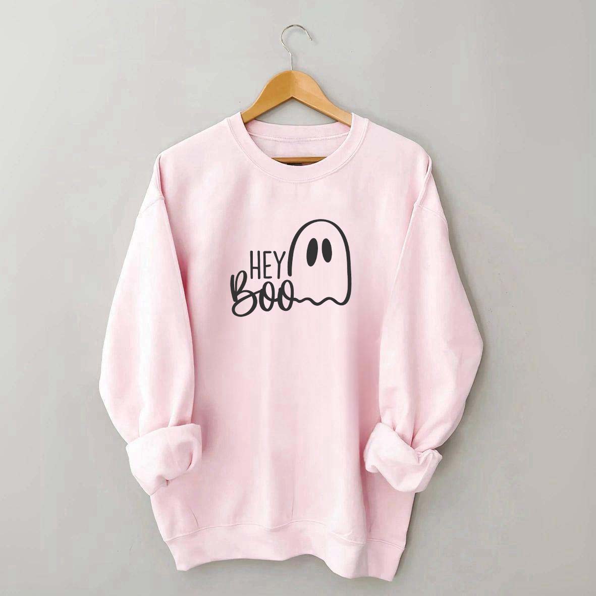 Cute Hey Boo Halloween Sweatshirt