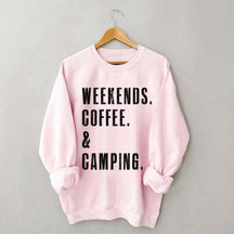 Weekends Coffee & Camping Sweatshirt