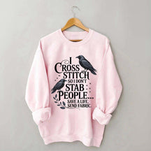 Cross Stitching Gift for Mom Sweatshirt