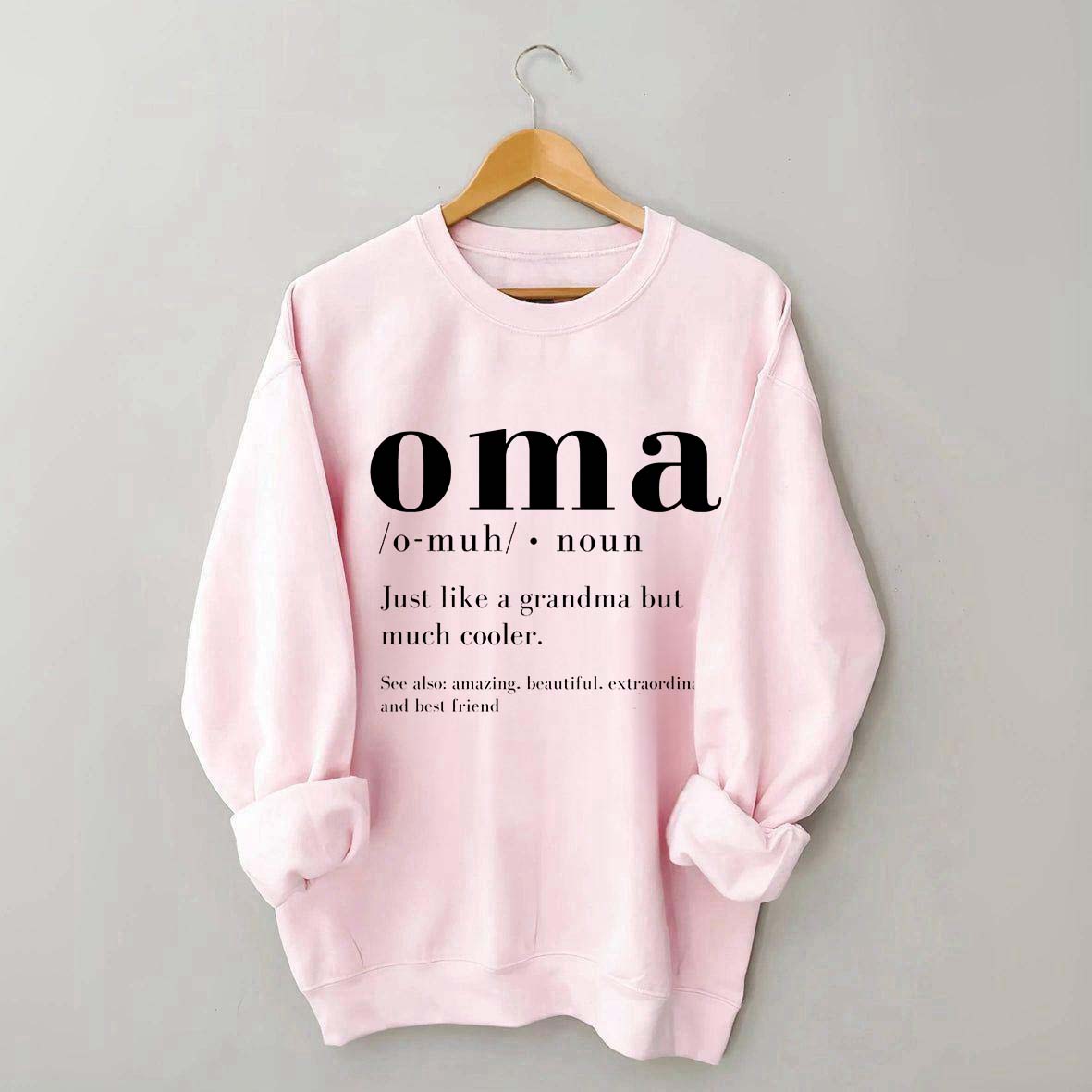 Funny Oma Pregnancy Reveal Sweatshirt