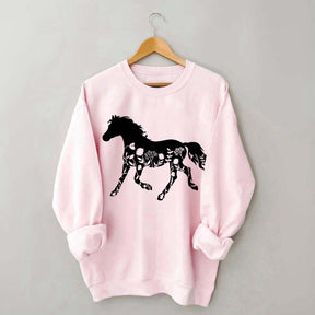 Floral Horse Sweatshirt