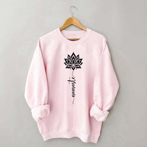 Namaste Lotus Flower Yoga Sweatshirt