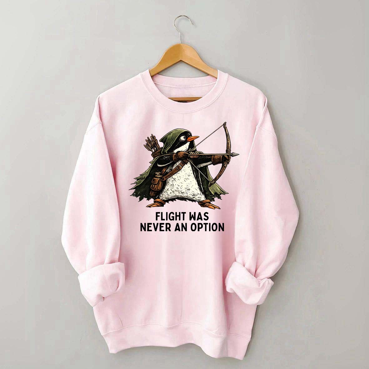 Tactical Penguin Flight Was Never An Option Sweatshirt