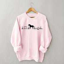 Horse Heartbeat Farm Animal Sweatshirt