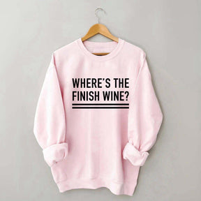 Where's the Finish Wine Muscle Sweatshirt