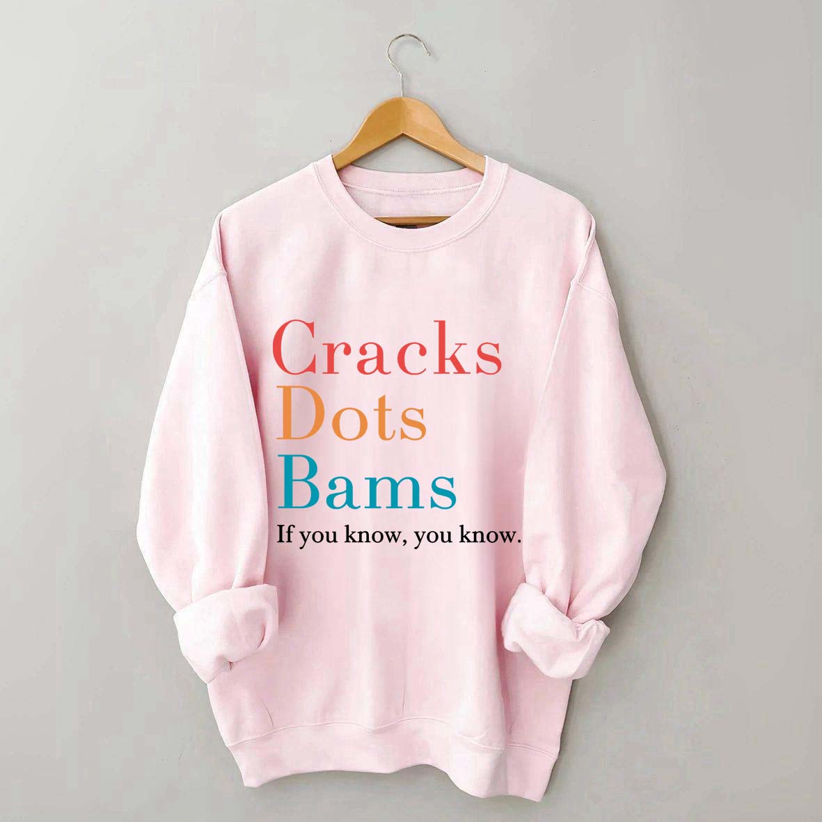 Cracks Dots Bams Sweatshirt