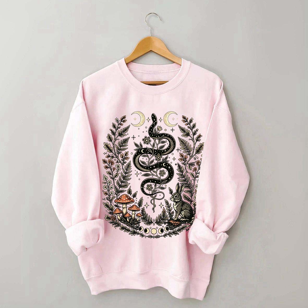 Celestial Floral Celestial Floral Snake Moon Sweatshirt