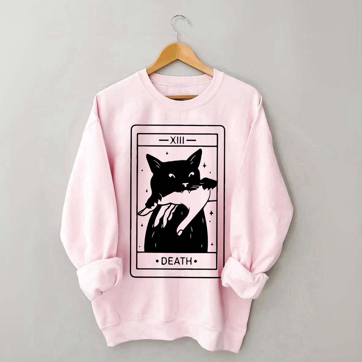 Tarot Card Black Cat Sweatshirt