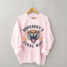Trendy Feral Wife Leopard Sweatshirt