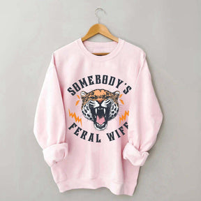 Trendy Feral Wife Leopard Sweatshirt