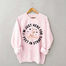 Feet In Straps Pilates Happy Hour Sweatshirt