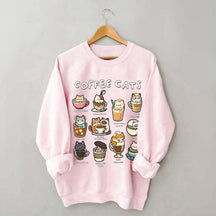 Coffee Cats Caffeine Club Sweatshirt