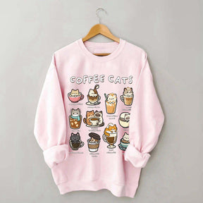 Coffee Cats Caffeine Club Sweatshirt