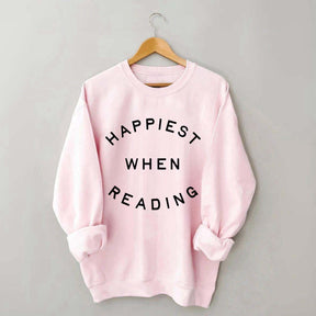 Happiest When Reading Sweatshirt