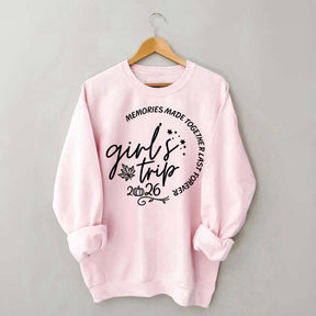 Personalized Year Matching Friends Fall Girls Trip Sweatshirt