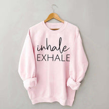 Inhale Exhale Yoga Mindfulness Sweatshirt