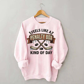 Funny Hockey Mom Festive Sports Sweatshirt