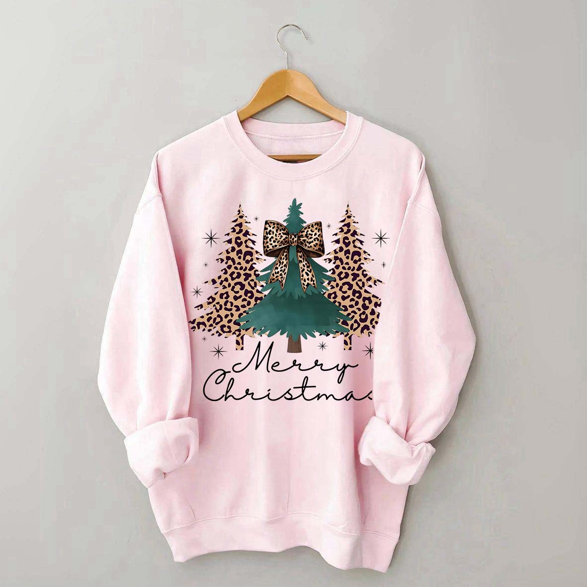 Merry and Bright Trees Chic Winter Sweatshirt