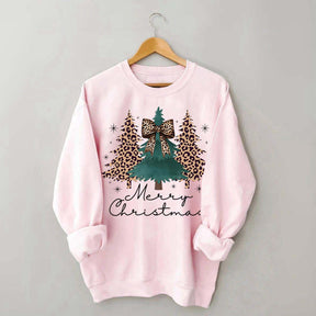 Merry and Bright Trees Chic Winter Sweatshirt