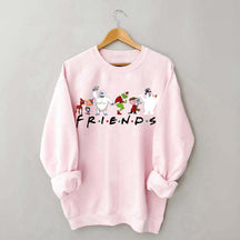 Cute Cartoon Christmas Friends Sweatshirt