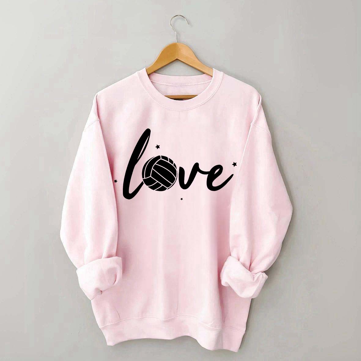 Simple Black Volleyball Journal Lover Sweatshirt