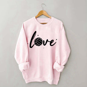 Simple Black Volleyball Journal Lover Sweatshirt